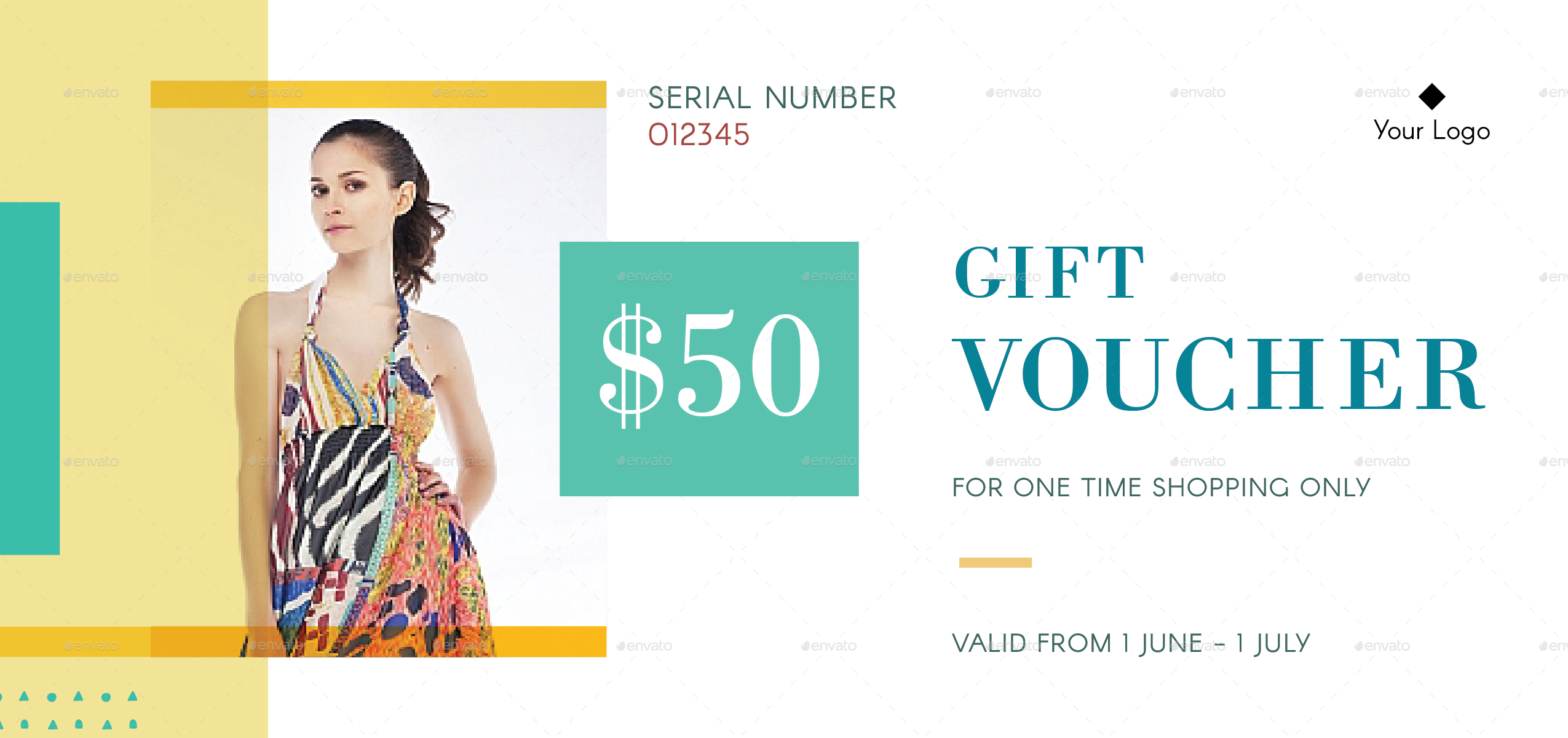 Fashion Gift Voucher, Print Templates GraphicRiver